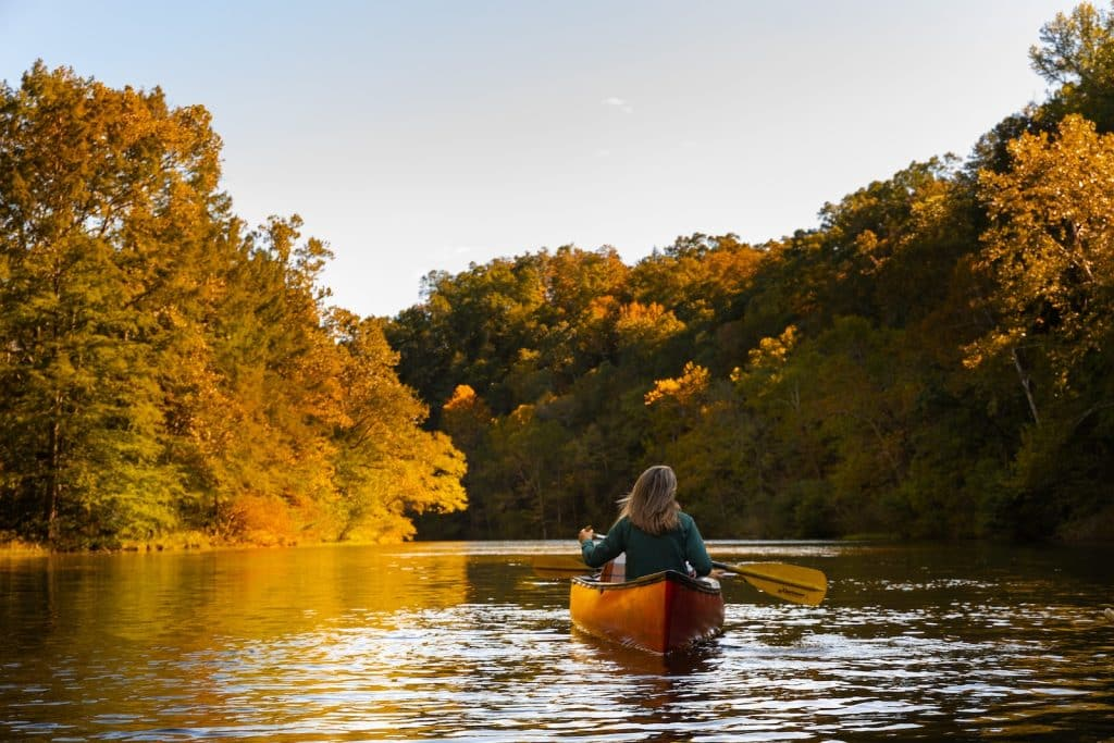 Fall in Beavers Bend Cabin Country